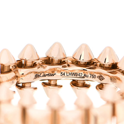 Cartier 18K Pink Gold MM Clash De Cartier Ring 54 7 4 of 5