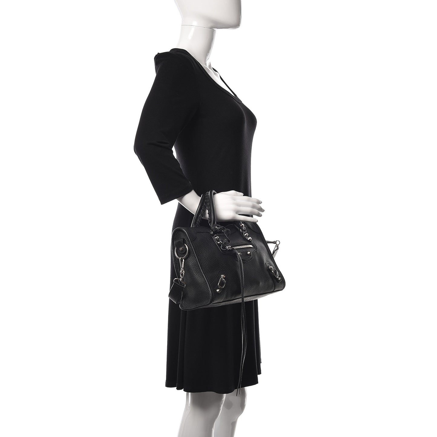 Vibrato Calfskin Classic Silver Hardware S City Black