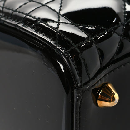 Christian Dior Patent Cannage Large Lady Dior Black 9 of 13