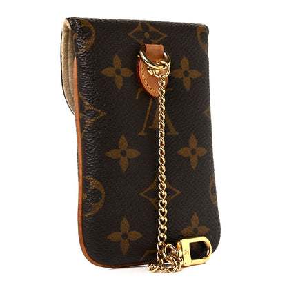 Louis Vuitton Monogram Cell Phone Case w/ Chain 3 of 8