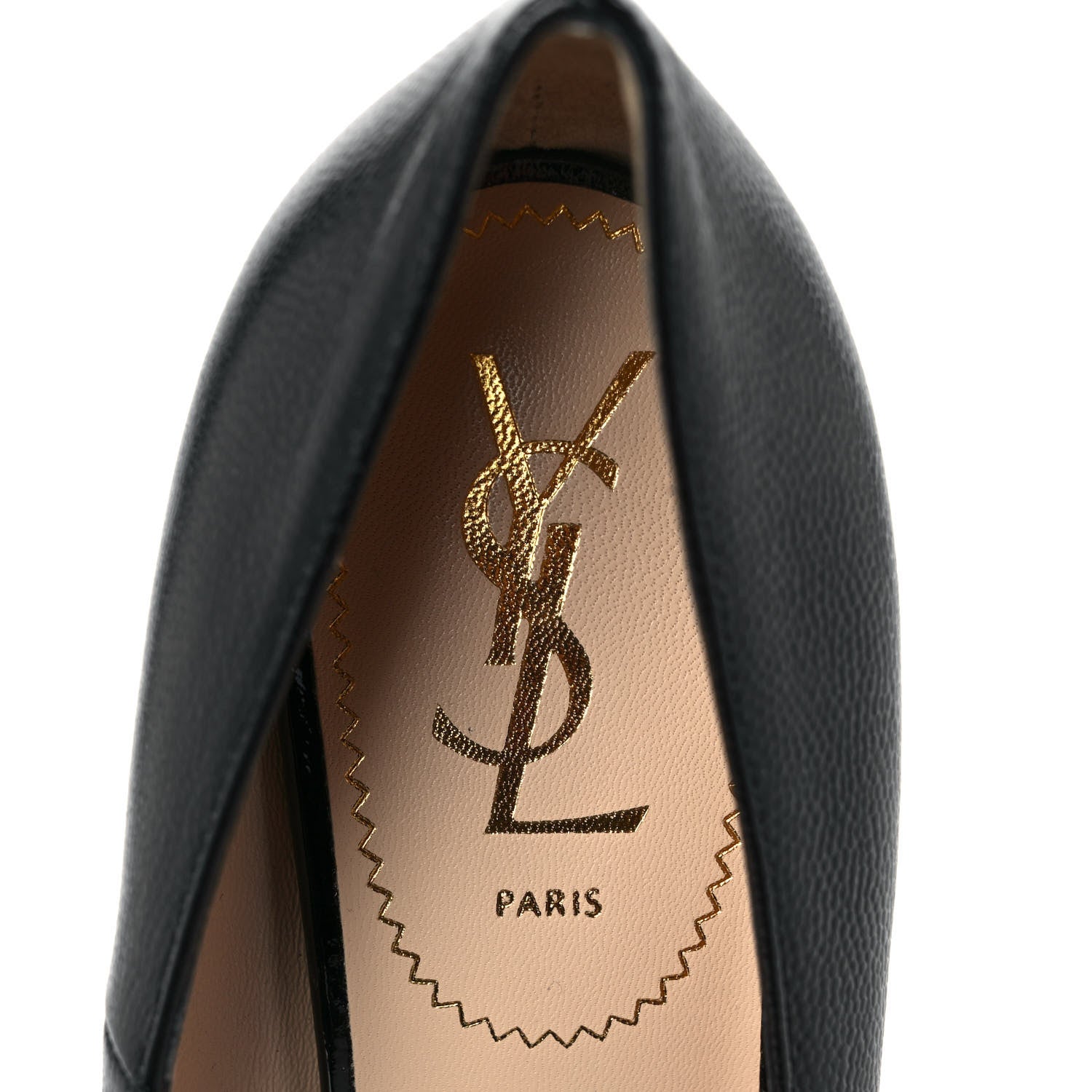 Saint Laurent Vernigolf Tribtoo 105 Platform Pumps 38.5 Black 8 of 10