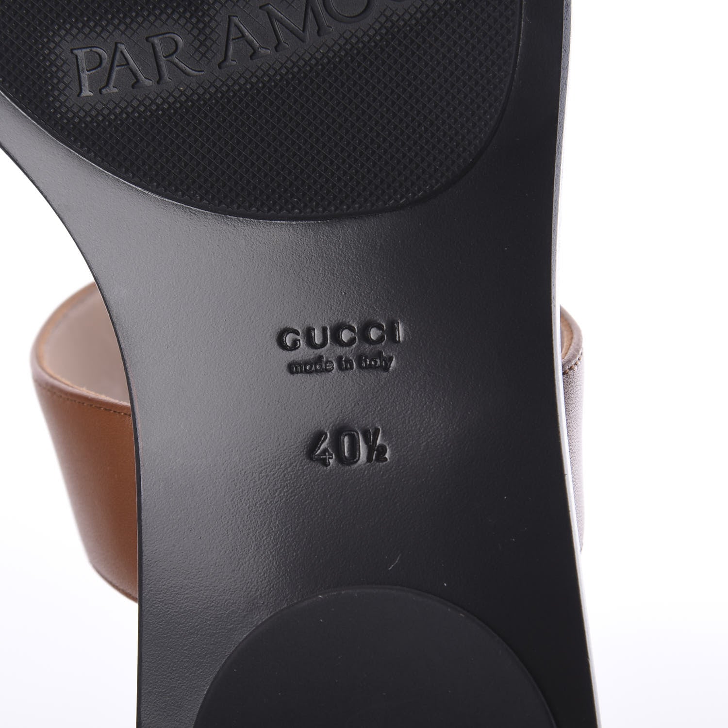 Gucci Calfskin GG Marmont Thong Sandals 40.5 Cognac 5 of 6