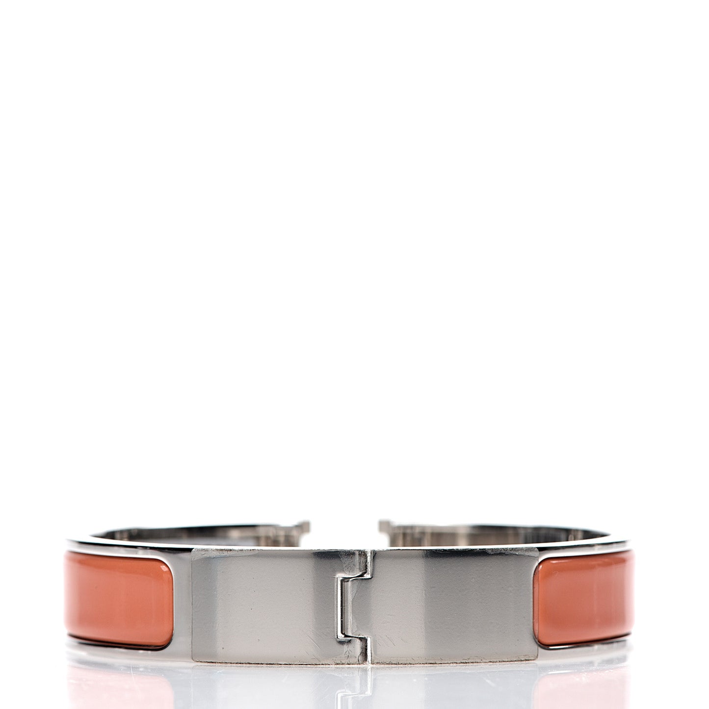 Enamel Narrow Clic Clac H Bracelet PM Peach Melba