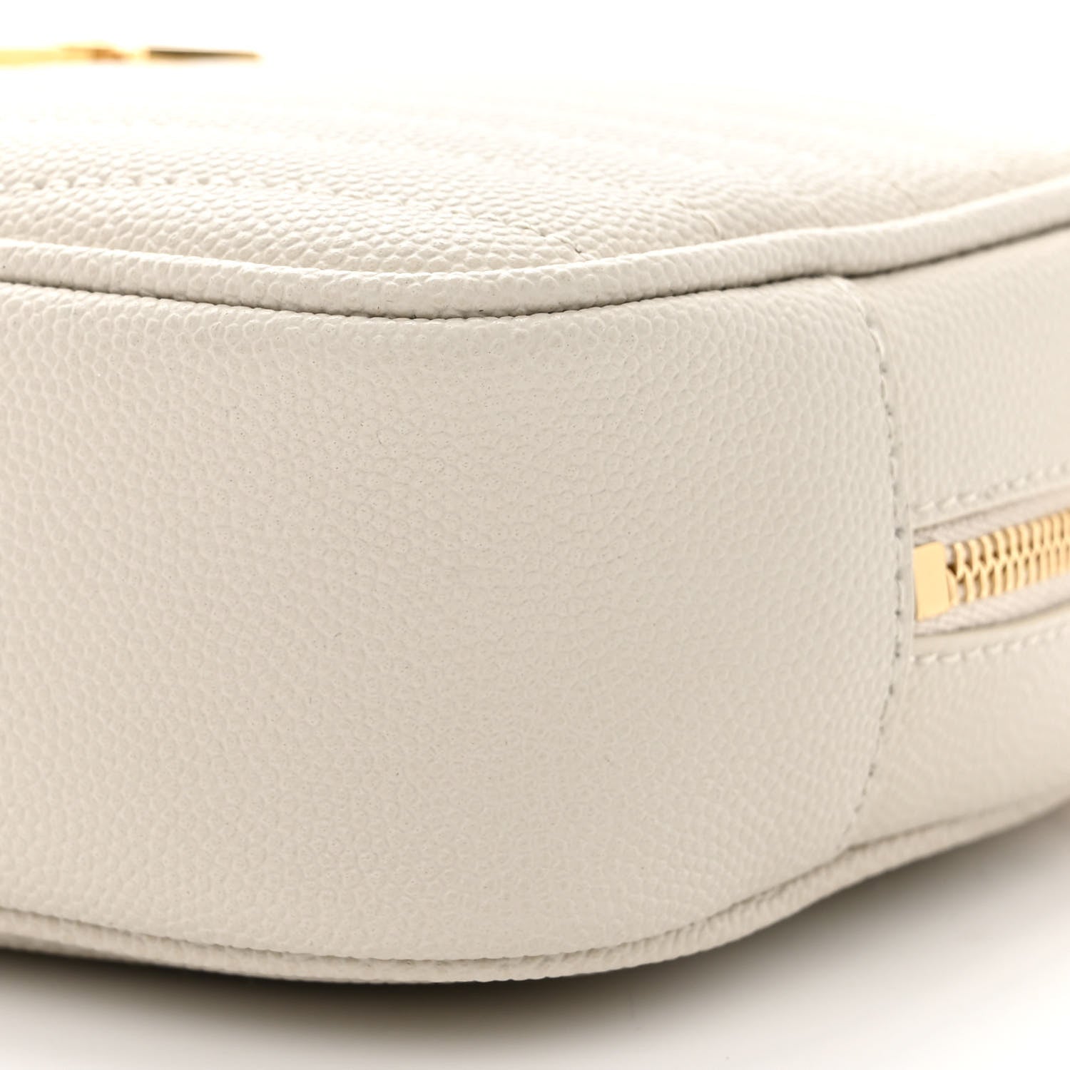 Saint Laurent Grain De Poudre Matelasse Monogram Mini Lou Camera Bag Crema Soft 10 of 11
