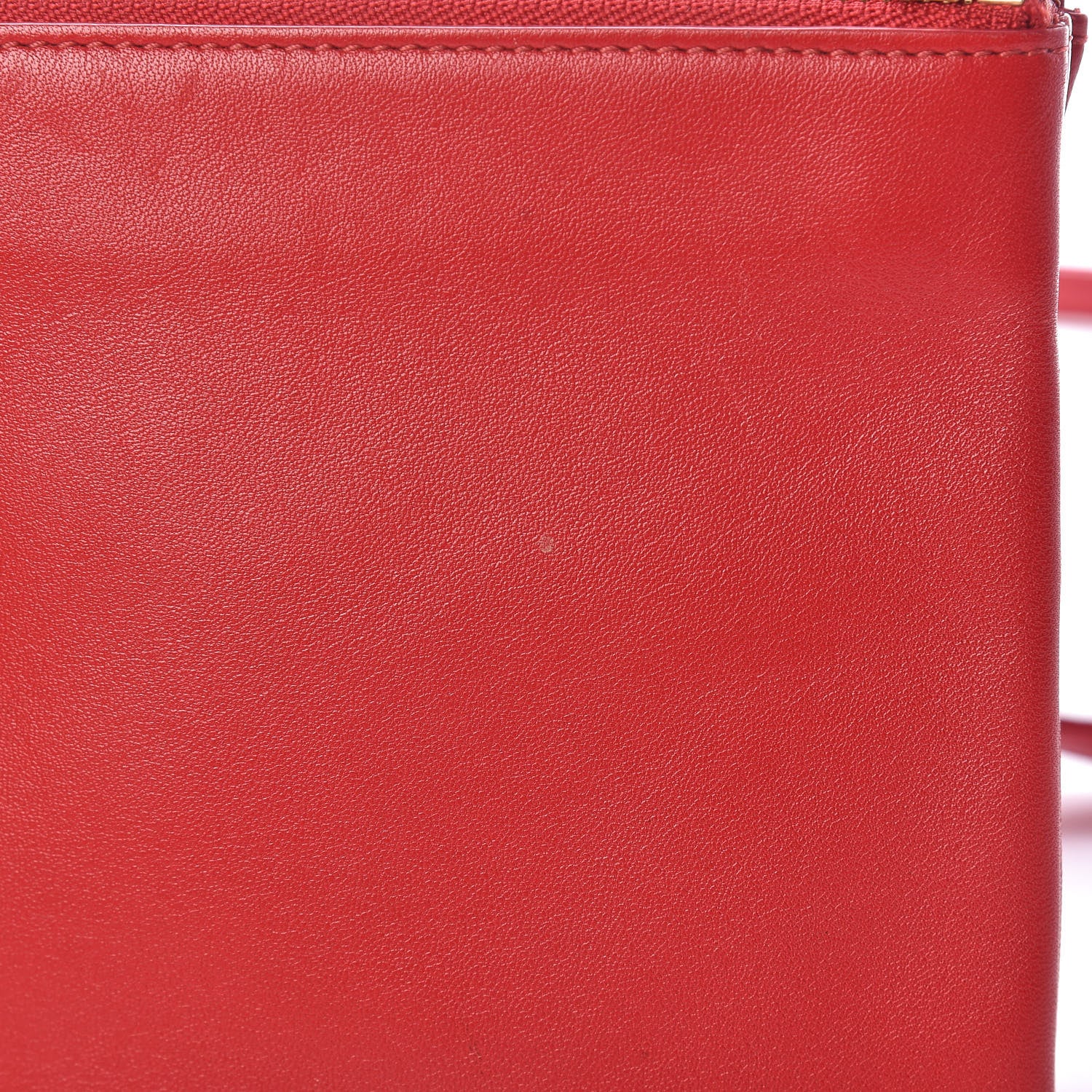 Celine Lambskin Small Trio Crossbody Bag Red 13 of 15