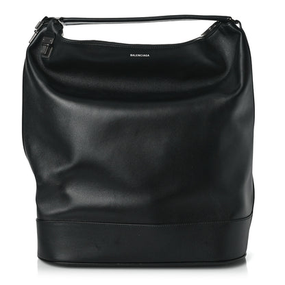 Balenciaga Shiny Calfskin Hobo Tote Black 1 of 14