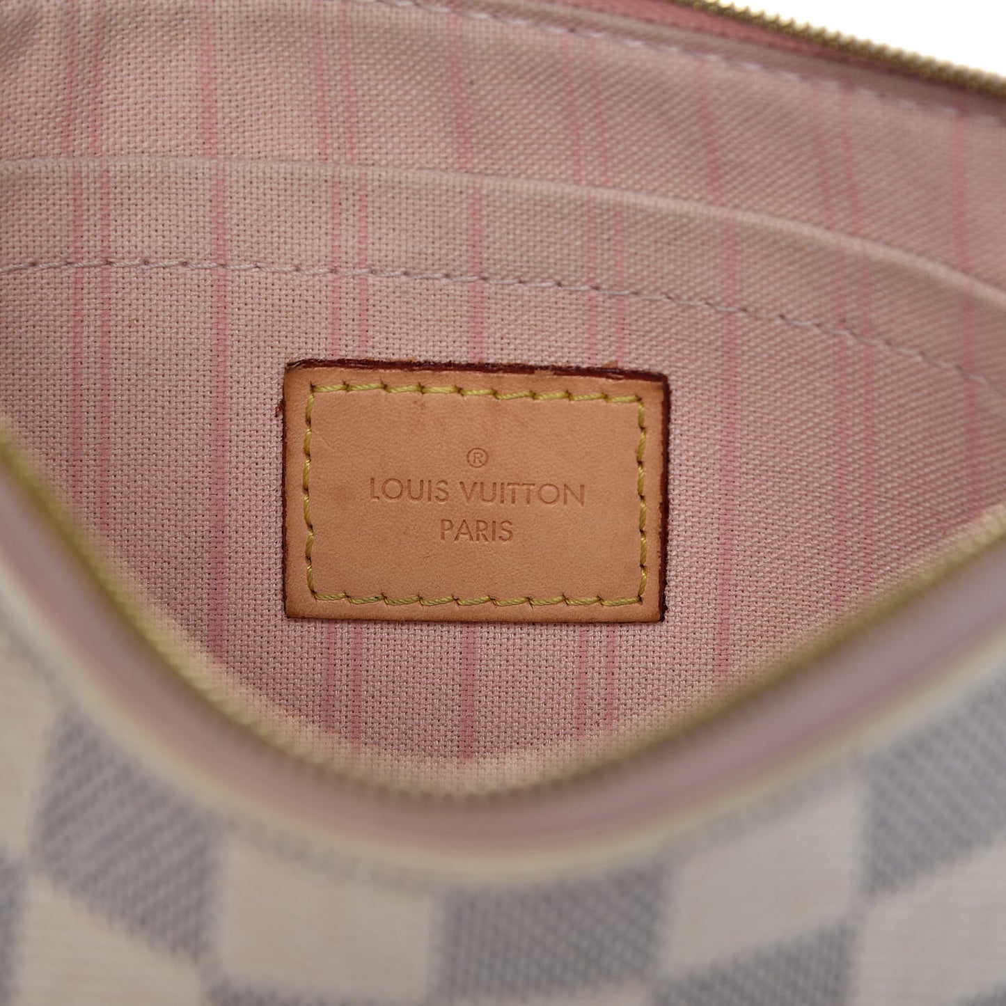 Damier Azur Neverfull MM GM Pochette Rose Ballerine