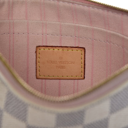 Louis Vuitton Damier Azur Neverfull MM GM Pochette Rose Ballerine 6 of 13