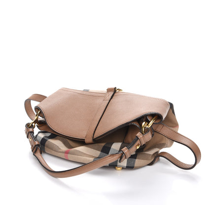 Burberry Grainy Calfskin House Check Medium Sycamore Dark Sand 5 of 10