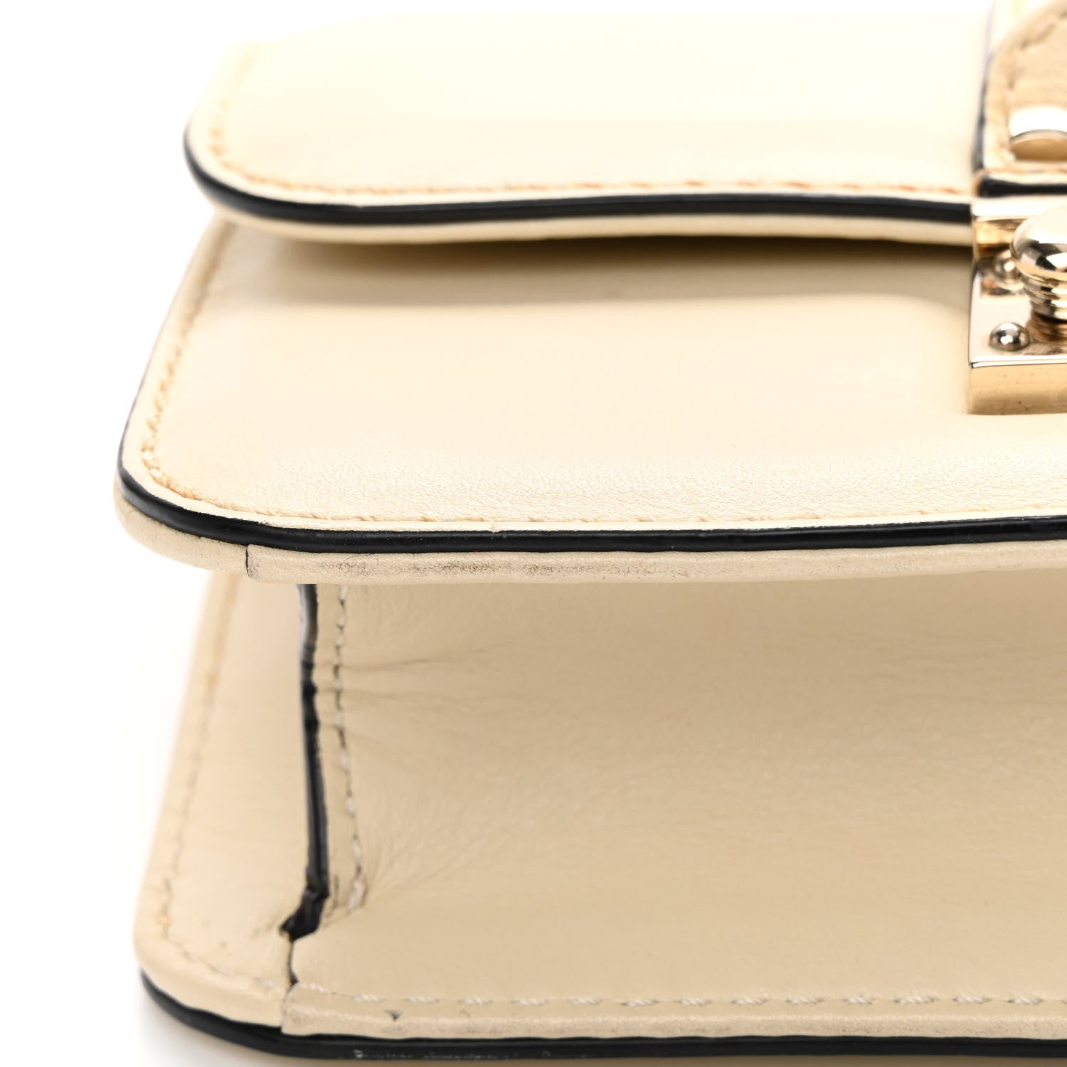 Valentino Garavani Vitello Mini Glam Lock Rockstud Flap White 16 of 18