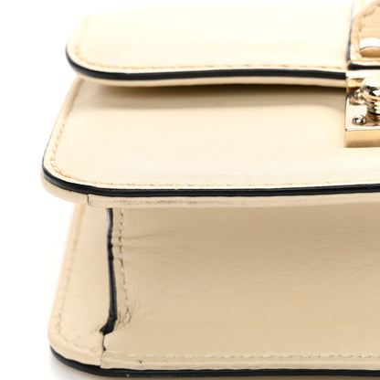 Valentino Garavani Vitello Mini Glam Lock Rockstud Flap White 16 of 18