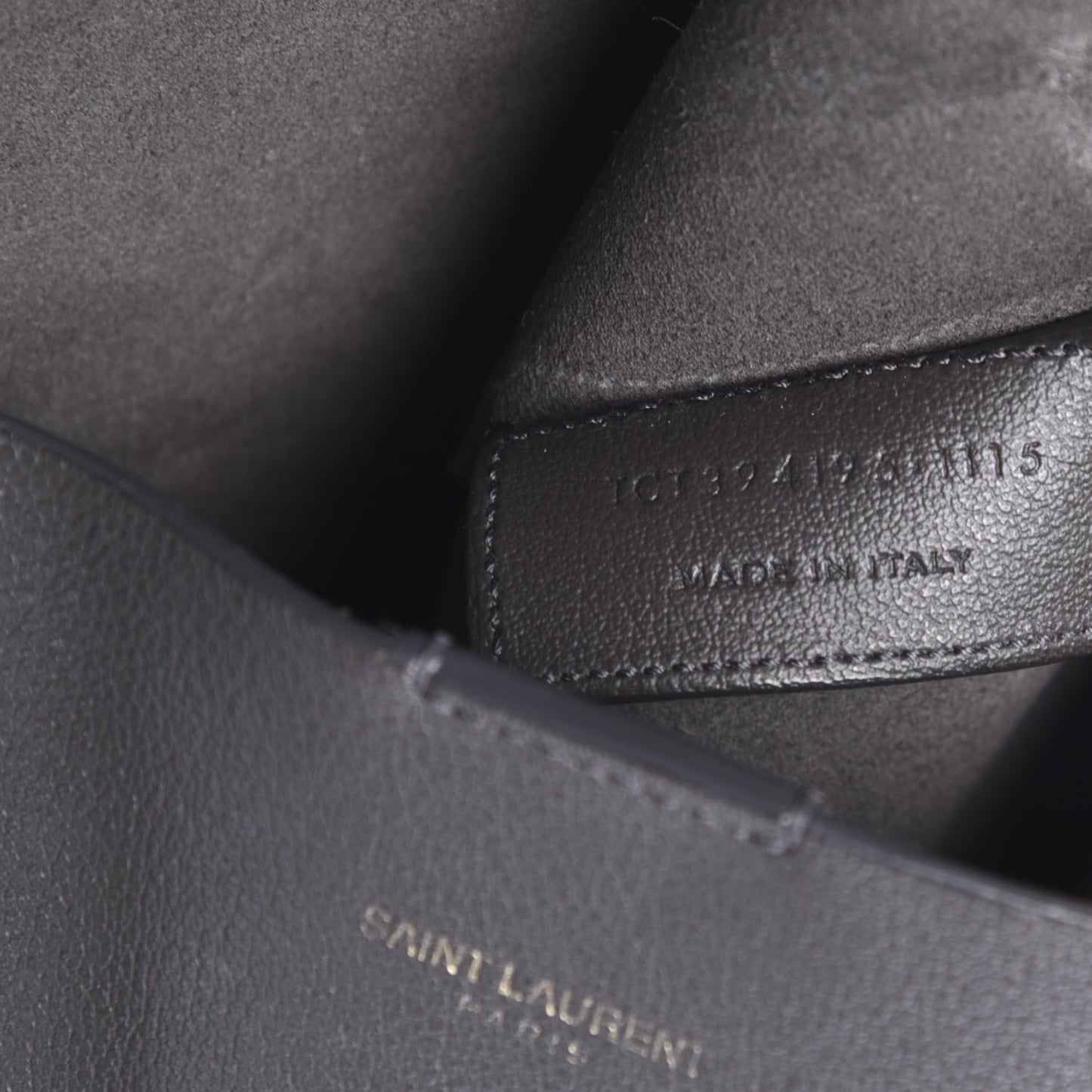 Calfskin Large Shopping Tote Dark Grey
