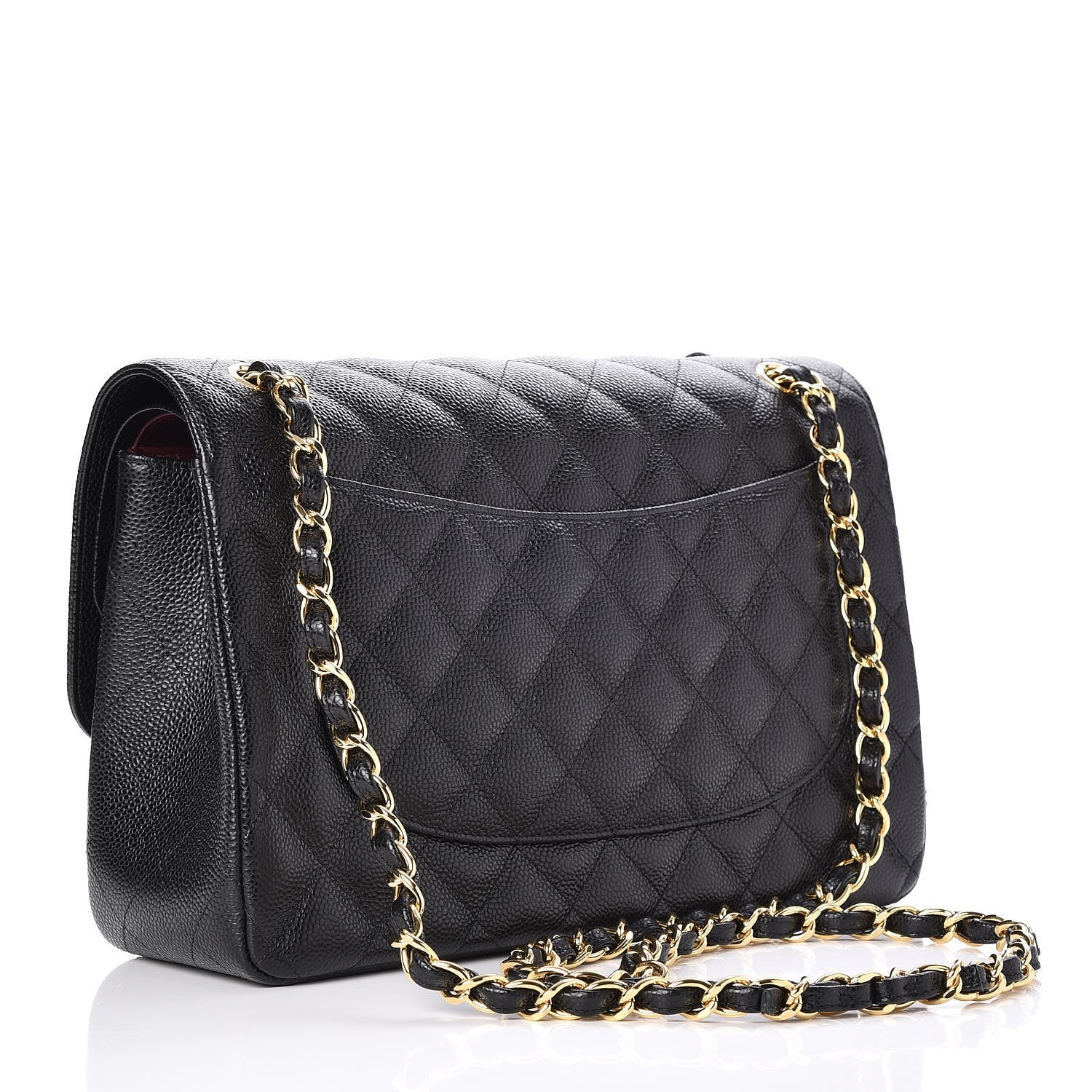 Chanel Caviar Quilted Jumbo Double Flap Black 4 of 9