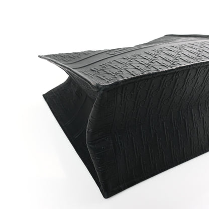 Christian Dior Oblique Calfskin Embossed Large Book Tote Black 7 of 8