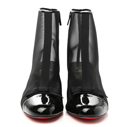 Christian Louboutin Mesh Checkypoint 55 Booties 40 Black 2 of 7
