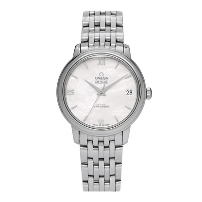 Omega Stainless Steel Mother of Pearl 32mm De Ville Prestige Co-Axial Automatic Watch 424.10.33.20.05.001 1 of 5