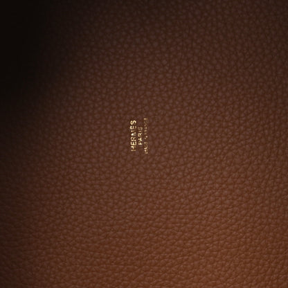 Hermes Taurillon Clemence Picotin Lock 22 MM Gold 5 of 11