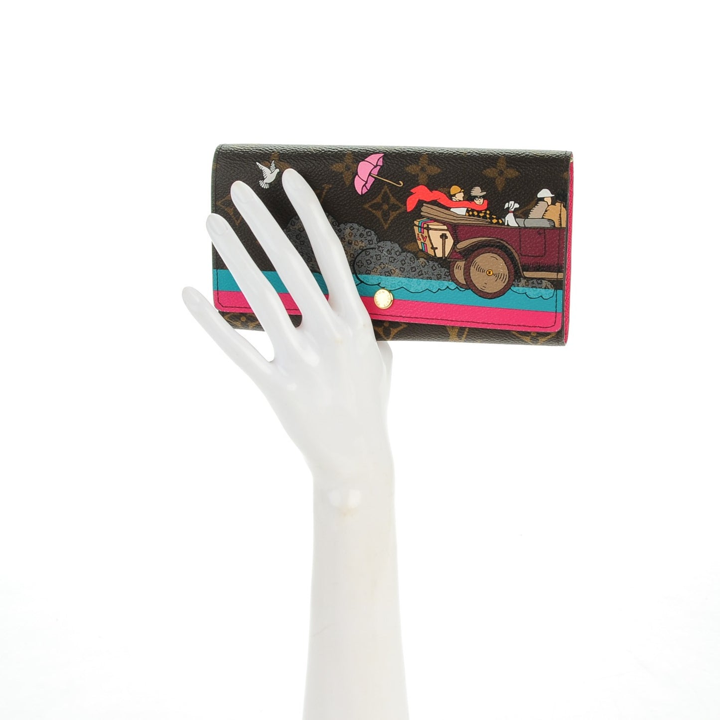 Monogram 2015 Christmas Animation Sarah Wallet Hibiscus