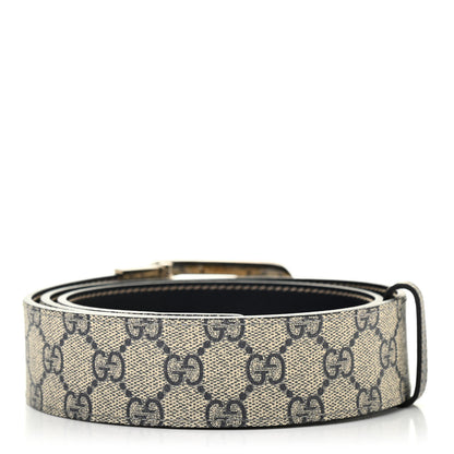 Gucci GG Supreme Monogram Interlocking G Belt 90 36 Beige Blue 2 of 7