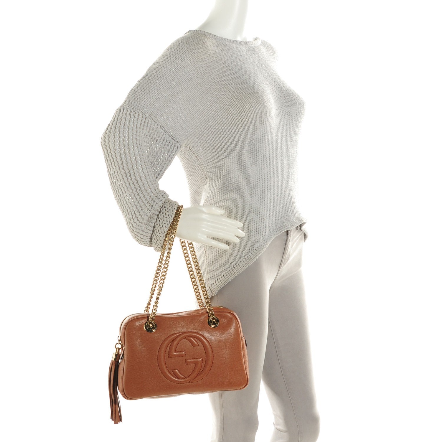 Gucci Pebbled Calfskin Small Soho Bowler Moka 2 of 7