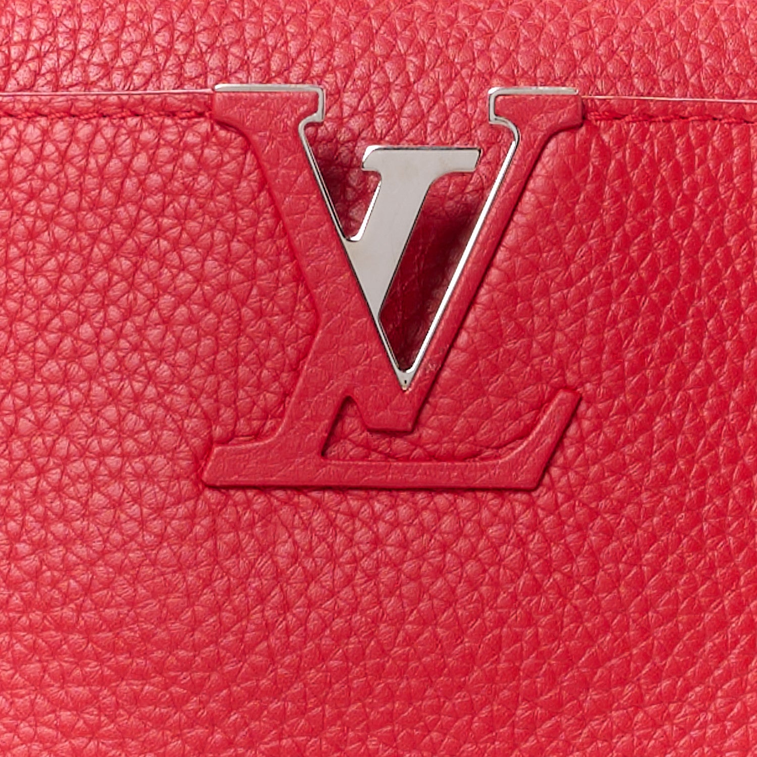 Louis Vuitton Taurillon Capucines PM Rubis 8 of 10