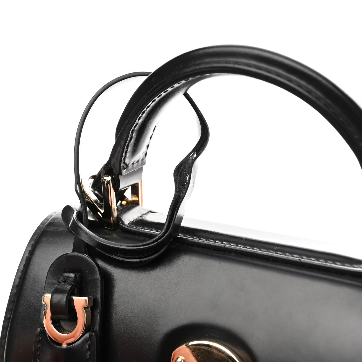Salvatore Ferragamo Smooth Calfskin Small Boxyz Black 13 of 14
