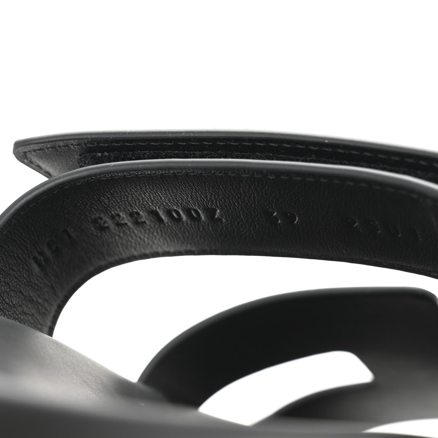 Hermes Calfskin Womens Chypre Sandals 39 Black 9 of 10