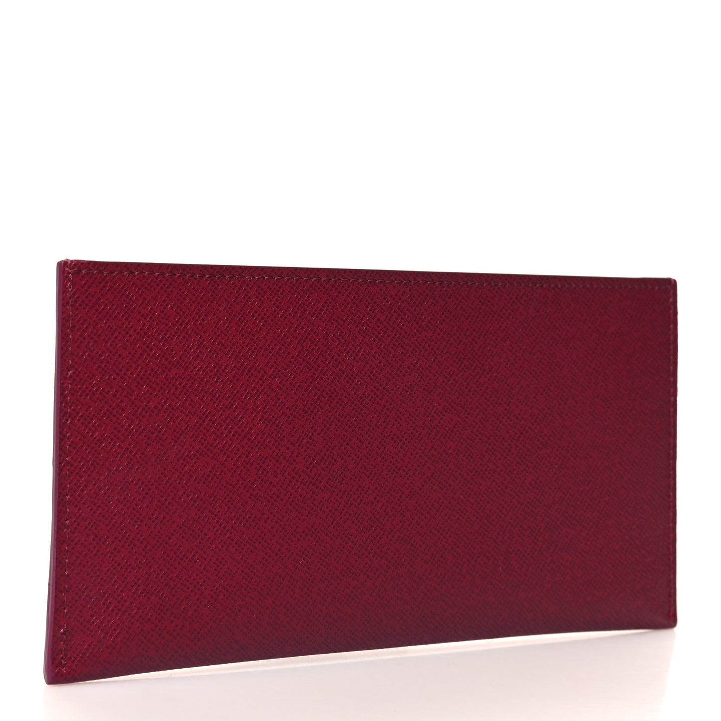 Calfskin Felicie Card Holder Insert Fuchsia