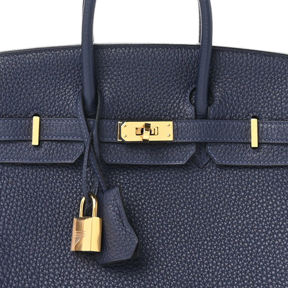 Hermes Togo Birkin 25 Bleu Nuit 8 of 11