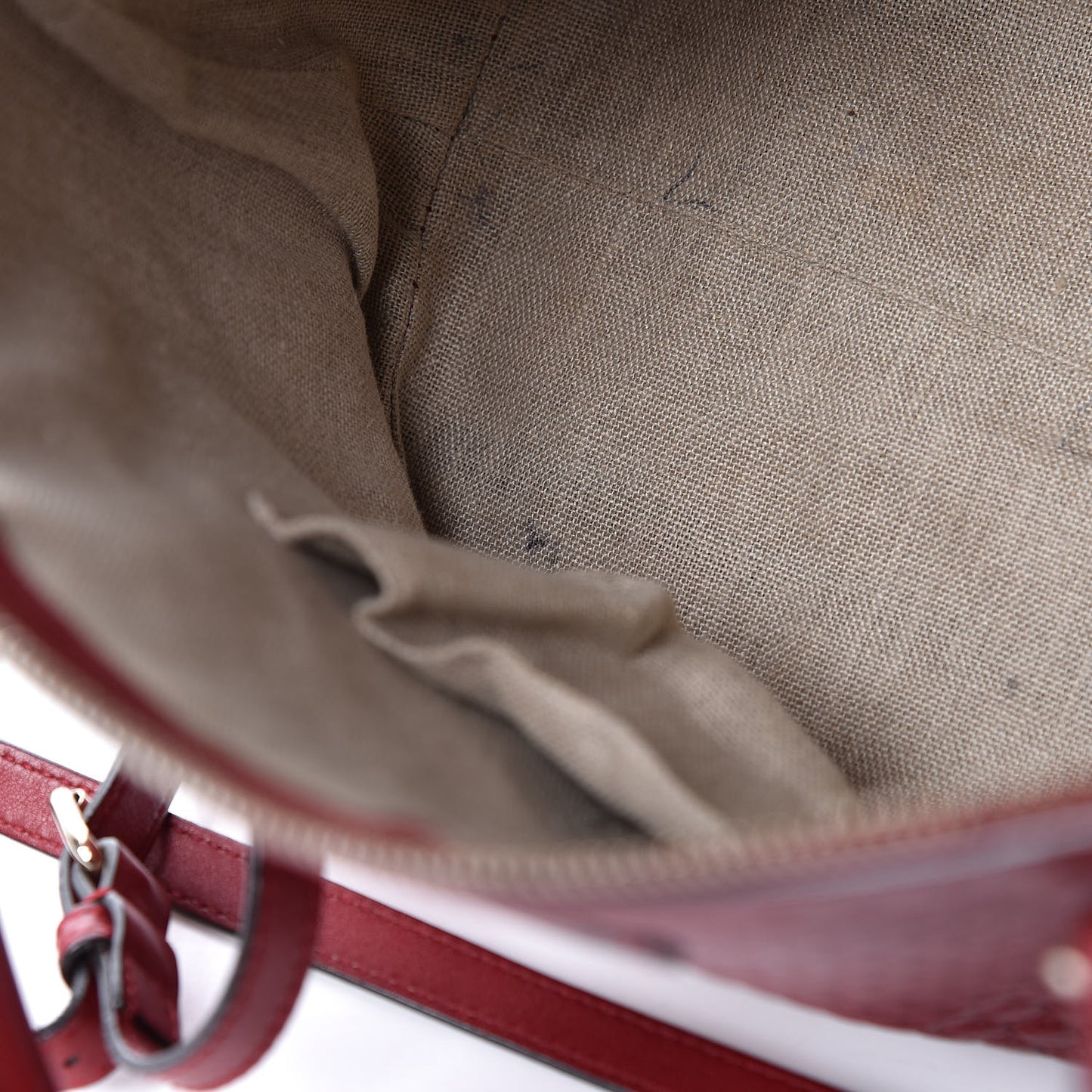Soft Microguccissima Dome Satchel Red