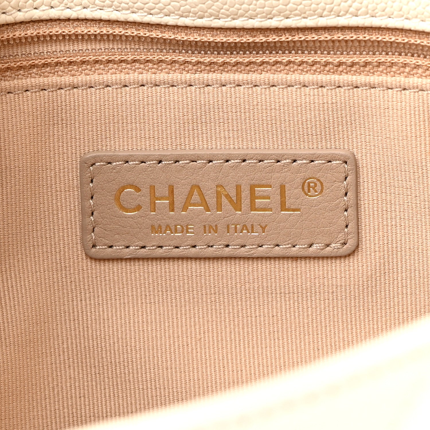 Chanel Shiny Caviar Quilted Large Chain Melody Flap White 6 of 13