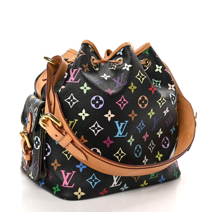 Louis Vuitton Monogram Multicolor Petit Noe Black 3 of 11