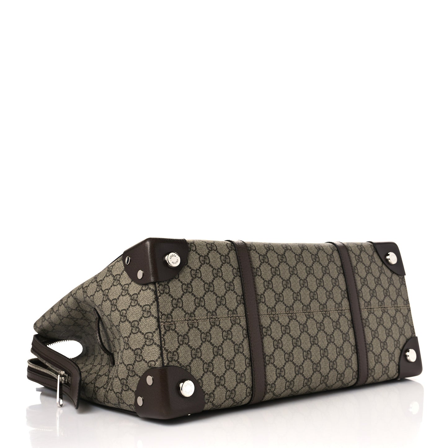GG Supreme Monogram Large Tote Bag Beige Ebony