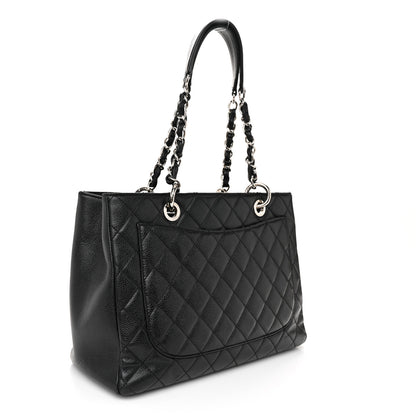 Chanel Caviar Quilted Grand Shopping Tote GST Black 3 of 12