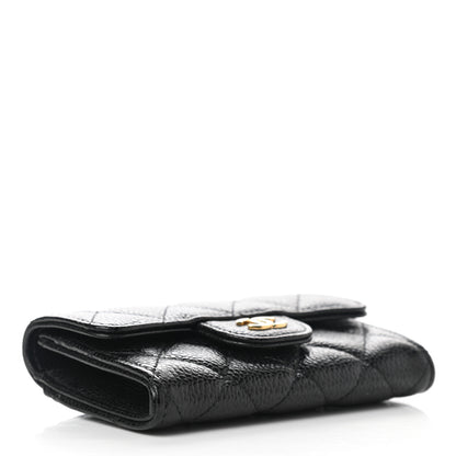 Chanel Caviar Quilted Flap Card Holder Wallet Black 4 of 9