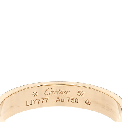 Cartier 18K Yellow Gold 3.5mm LOVE Wedding Band Ring 52 6 4 of 5