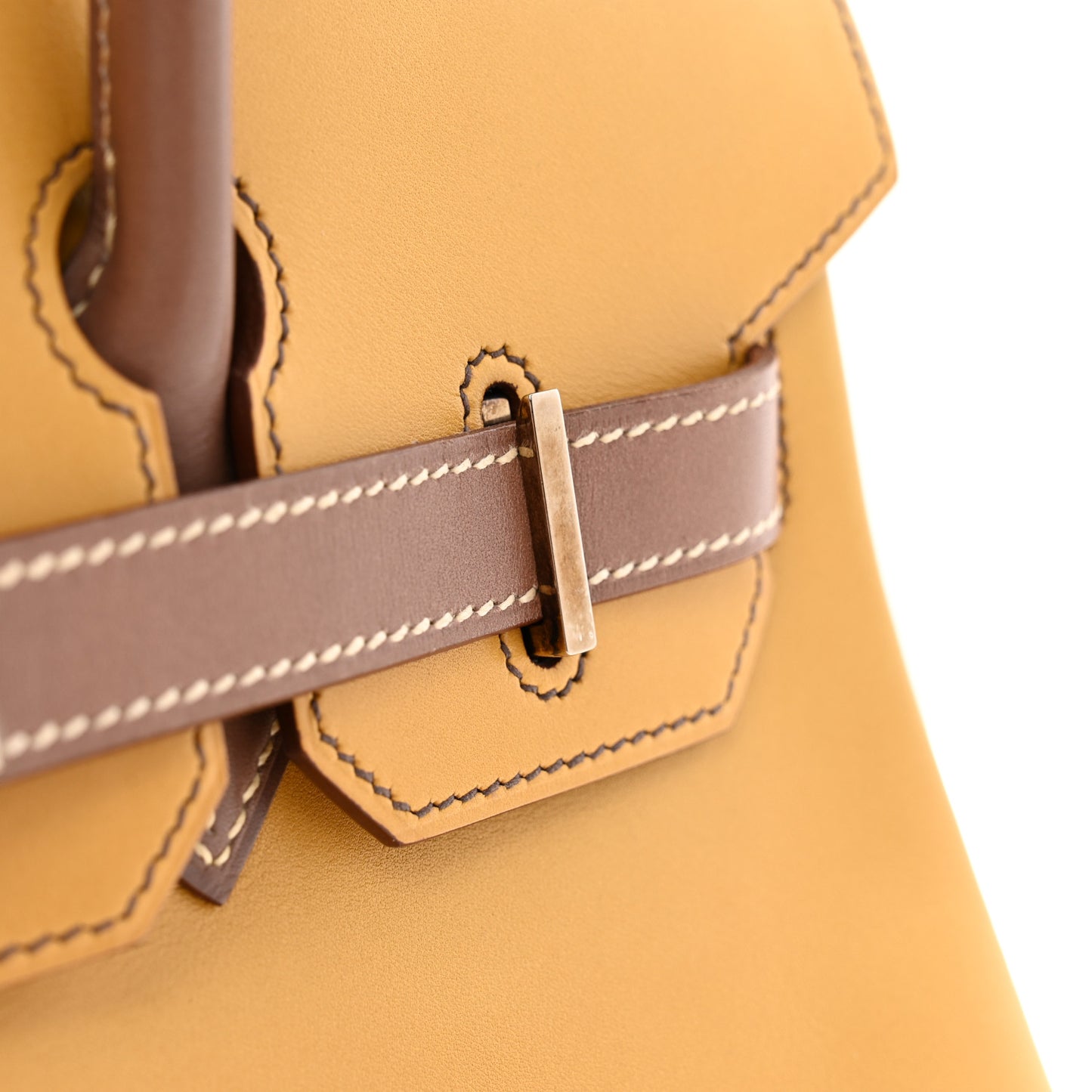 Chamonix Horseshoe Birkin 30  Curry Brulee Gris Tourterelle