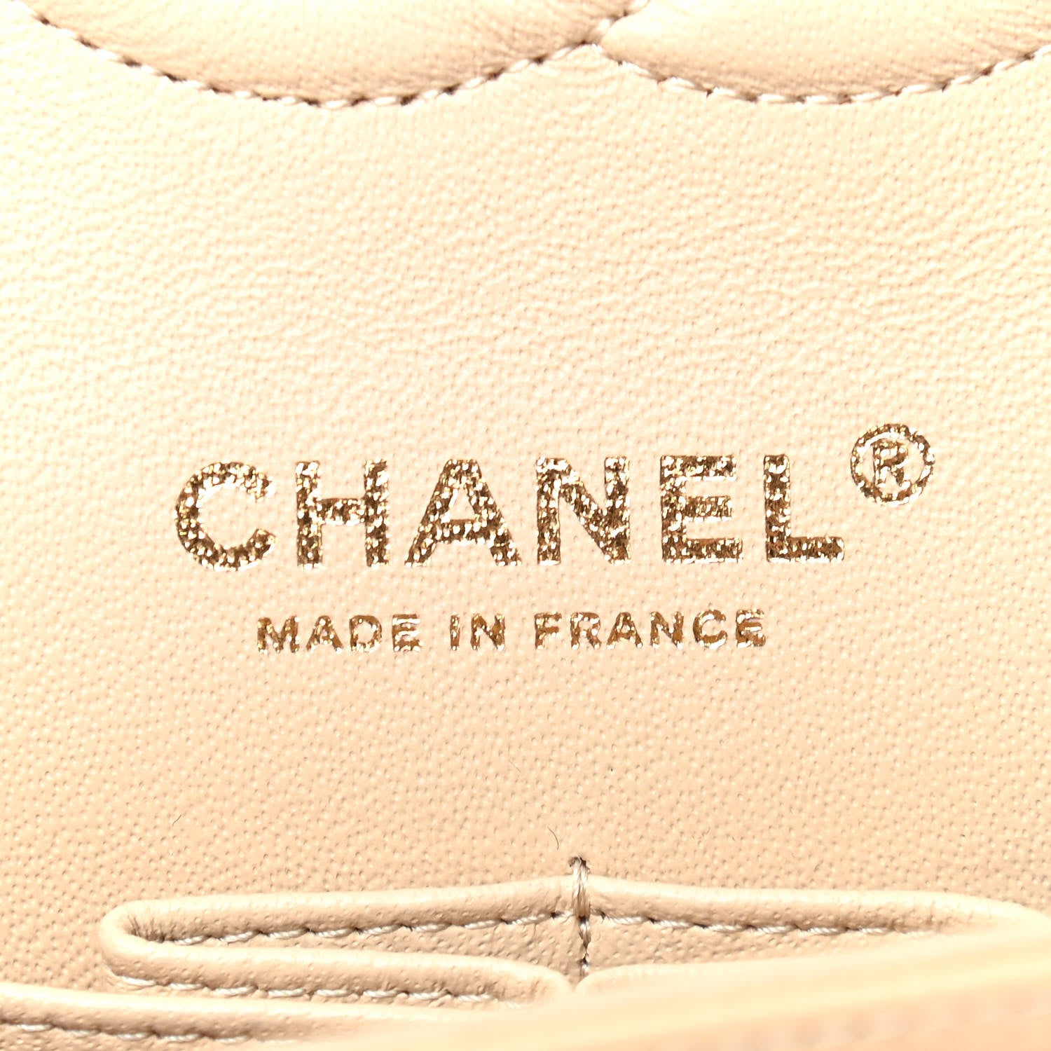 Chanel Caviar Quilted Medium Double Flap Beige 6 of 9
