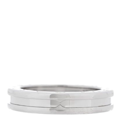 Bulgari 18K White Gold B.Zero1 One-Band Ring 55 7.25 1 of 4