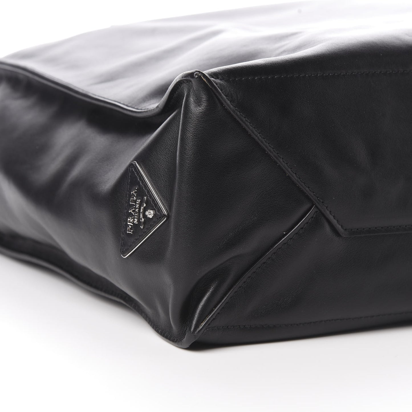 Soft Calfskin Shopping Tote Black