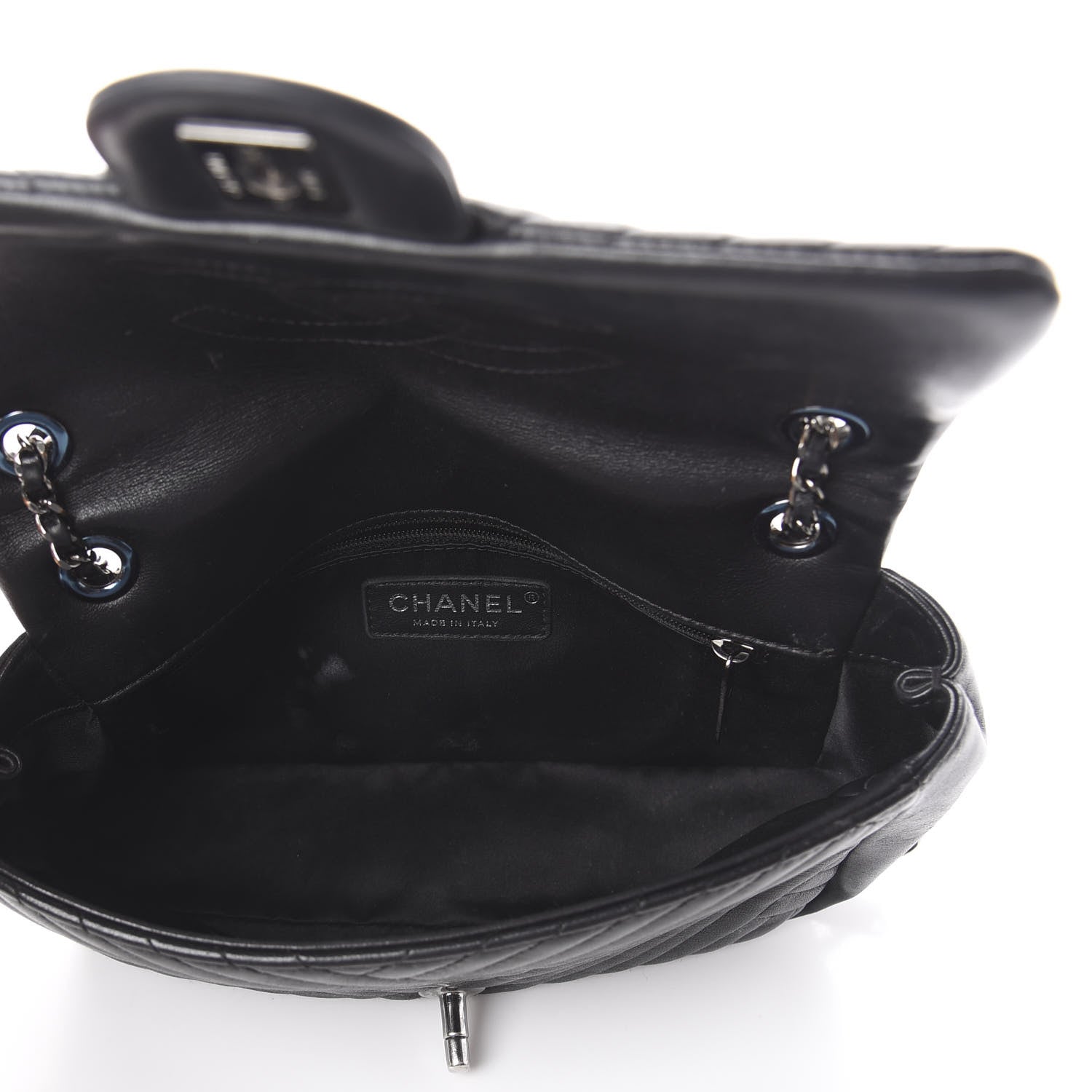 Chanel Lambskin Small CC Crossing Flap Black 4 of 12