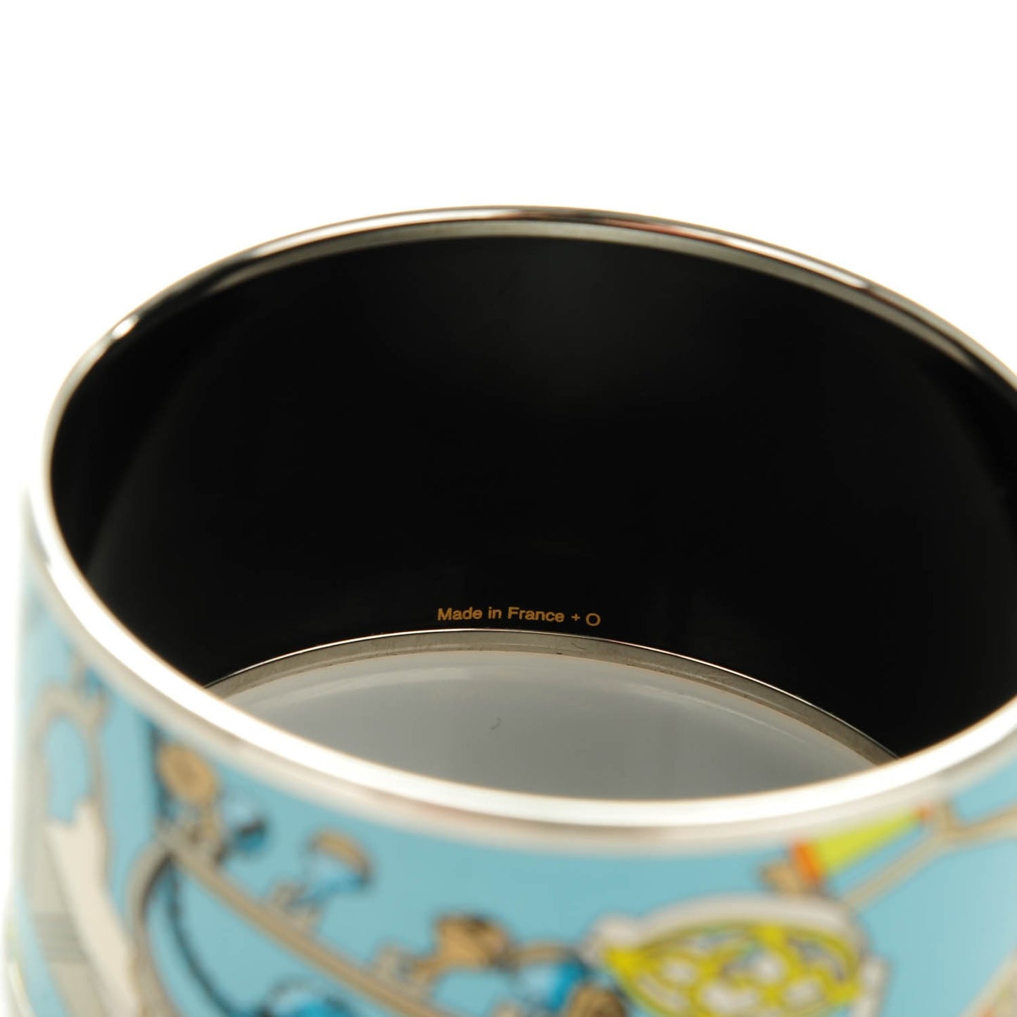Enamel Printed Extra Wide Concours d'Etrier Bracelet 65