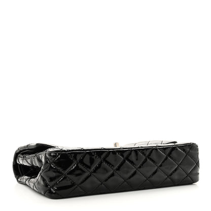 Chanel Patent Calfskin Quilted Medium Double Flap Black 4 of 10