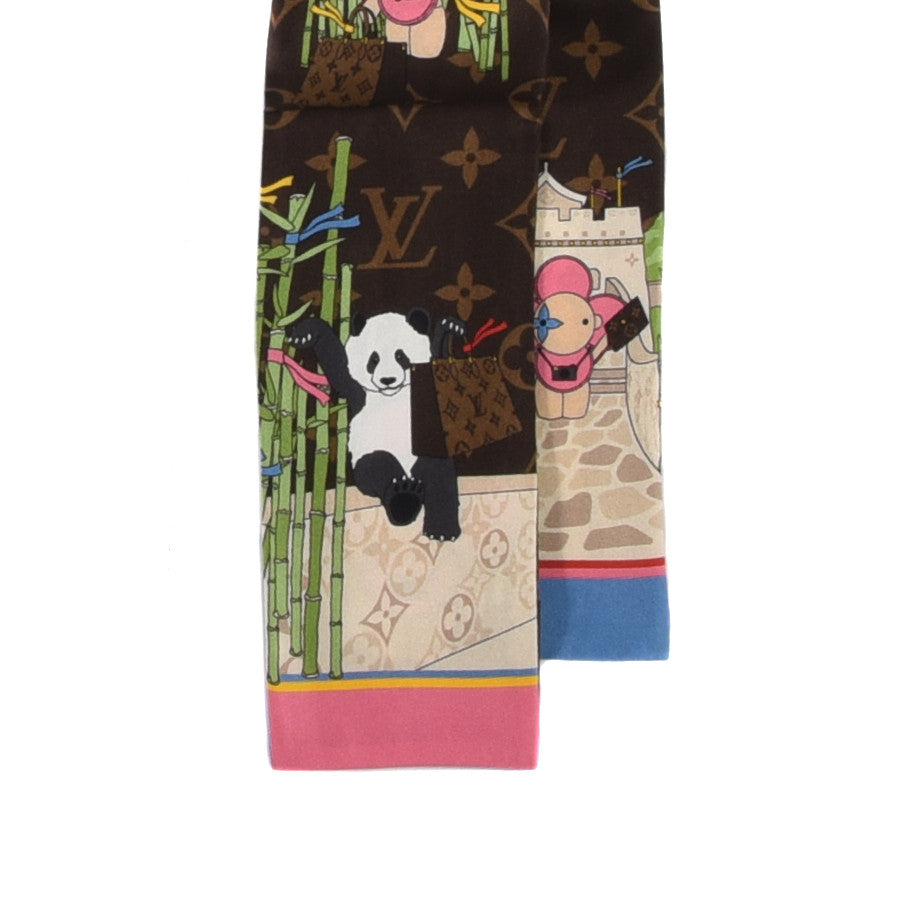 Louis Vuitton Silk Monogram 2021 Christmas Animation China Bandeau 2 of 3