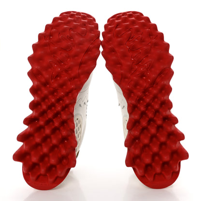 Christian Louboutin Calfskin Neoprene Womens Loubishark Sneakers 37.5 White 6 of 13