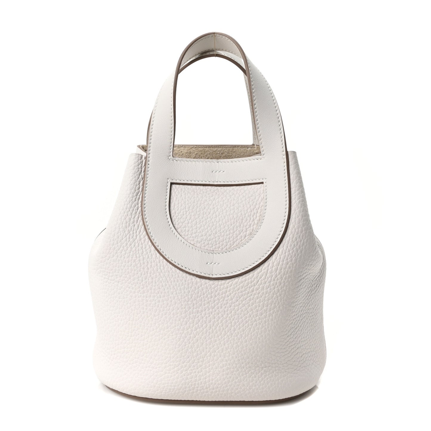 Taurillon Clemence Swift In-The-Loop 18 Bag Gris Pale