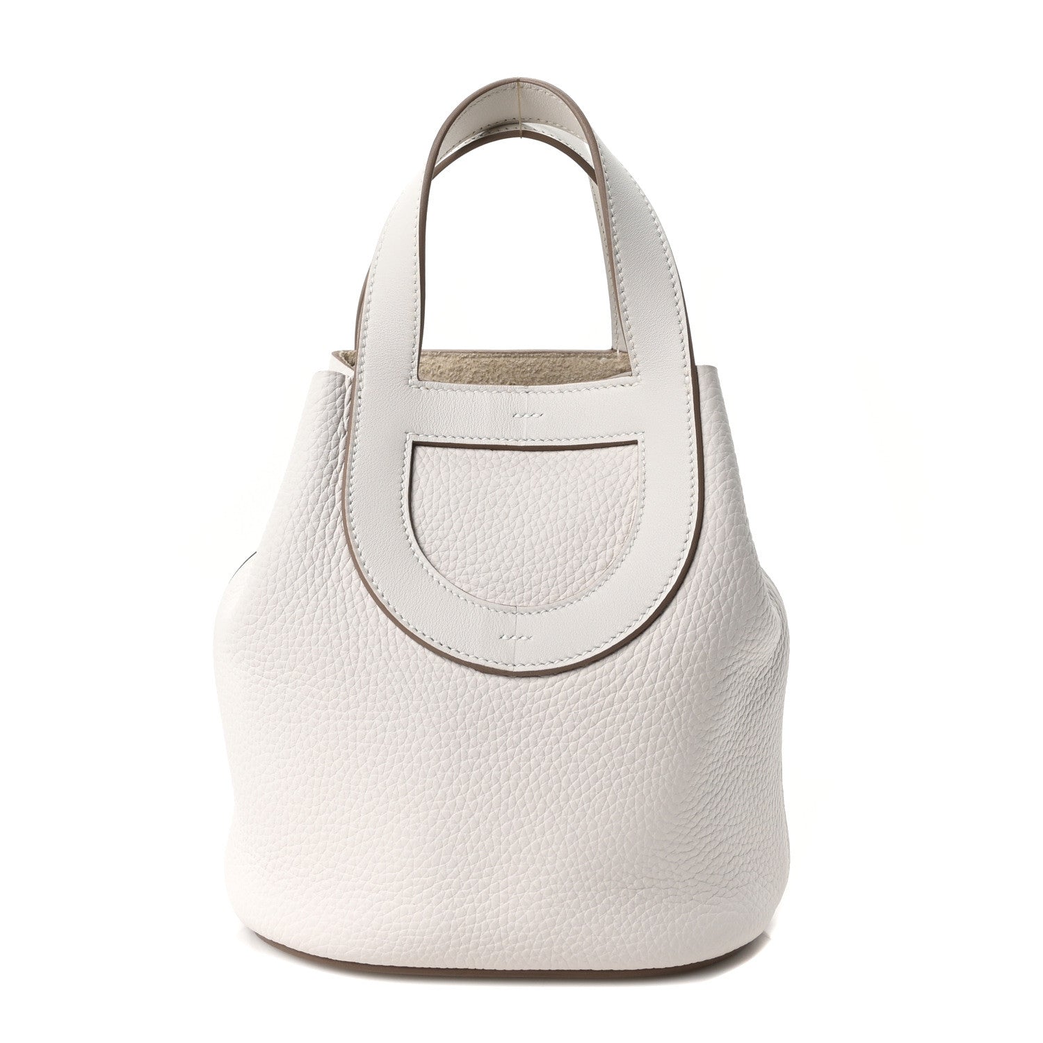 Hermes Taurillon Clemence Swift In-The-Loop 18 Bag Gris Pale 1 of 11
