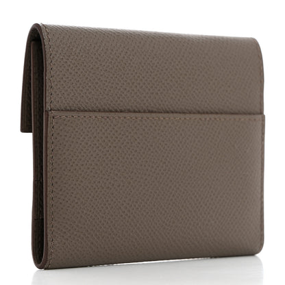 Hermes Epsom Clic Mini Card Holder Etain 3 of 7