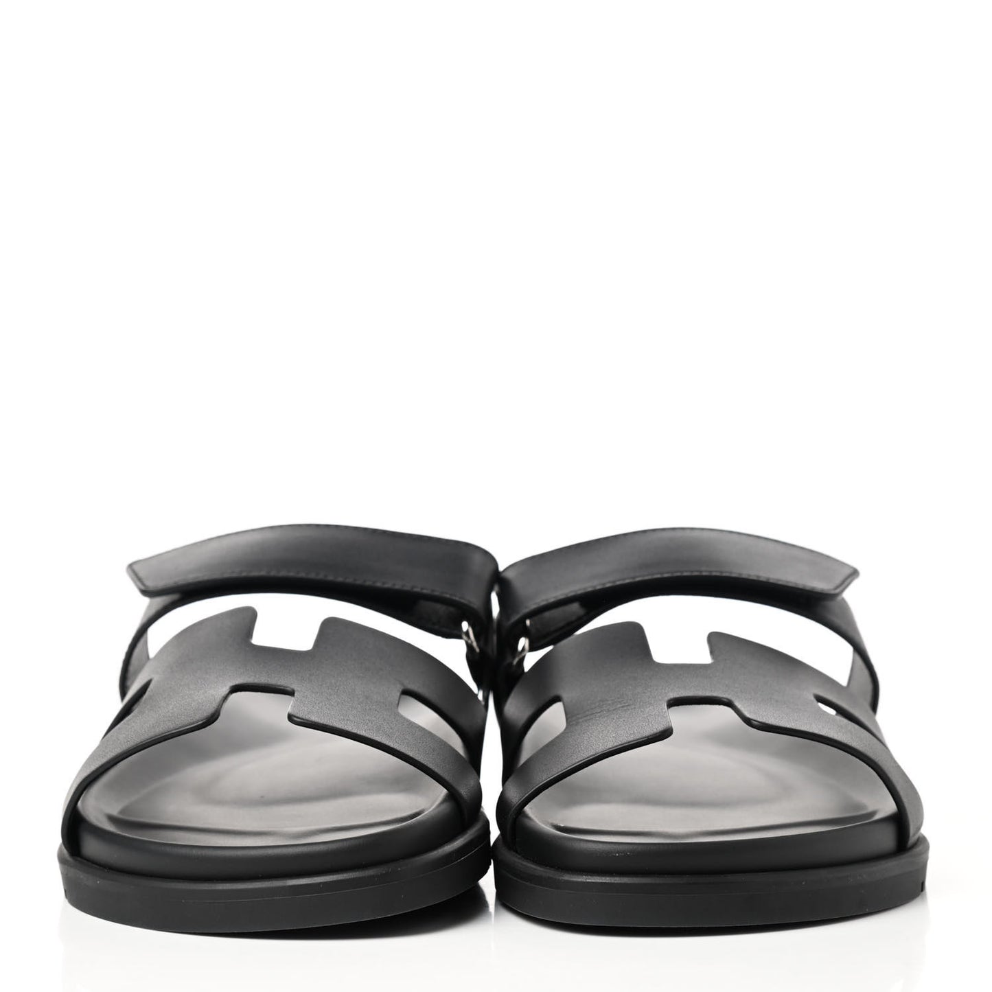 Calfskin Womens Chypre Sandals 38.5 Black