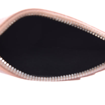 Saint Laurent Grained Calfskin 5 Fragments Zip Pouch Card Holder Rose Antic 5 of 6